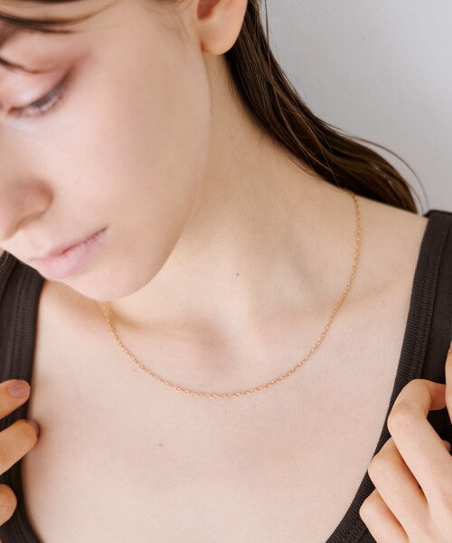 カッティング小豆チェーン ネックレス（ネックレス）｜ete（エテ）の