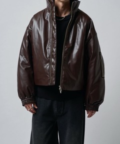 SLOBE別注フェイクレザーブルゾン　LANCERランサー SLOBE IENA｜LANCER/ランサー SLOBE別注 フェイクレザーブルゾン