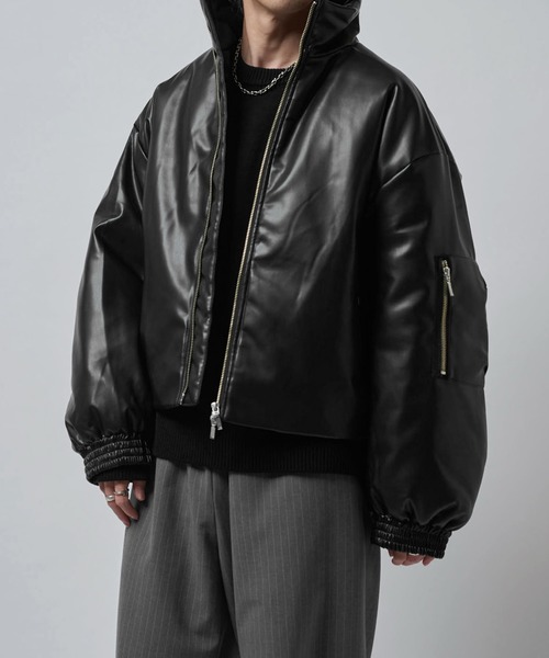 セール】【Neucon/ニューコン】レザーボリュームパッファースタンド