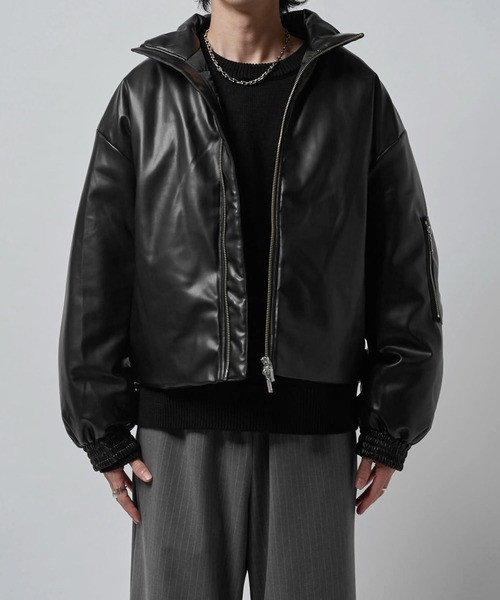 セール】【Neucon/ニューコン】レザーボリュームパッファースタンド