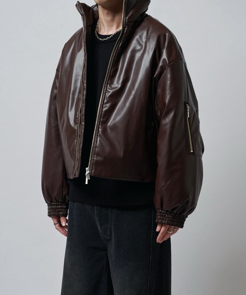 エイちゃん様✨付属品⭕️新品級✨ KC’s アメリカンバイソンラウンドジップゴール セール】【Neucon/ニューコン】レザーボリュームパッファースタンド