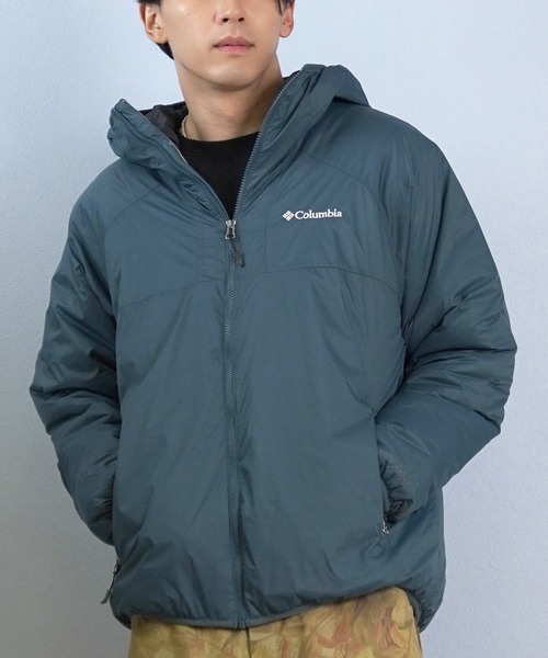 Columbia（コロンビア）の「columbia/コロンビア HOPE PINES FOREST II JACK ジャケット 中綿 軽量 反射熱 撥水 XE5659（マウンテンパーカー・メンズ・ブルーグリーン/ブラック/グレー・L/S/XL/M）」の3枚目の写真