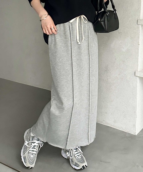 GeeRA(ジーラ)の「【S-LLサイズ】すっきり見え!フロントラインスウェットタイトロングスカート(スカート・レディース・オートミール/杢グレー/ブラック・SMALL/MEDIUM/LARGE/X-LARGE)」の18枚目の写真