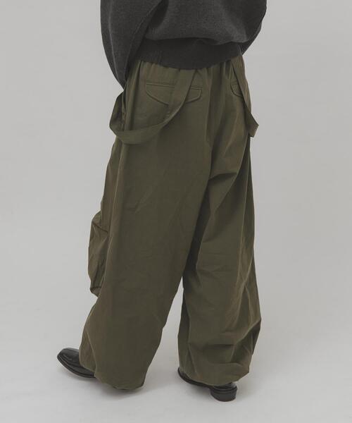 KBF（ケイビーエフ）の「2WAYワイドカーゴパンツ（その他パンツ・レディース・カーキ/アイボリー/ブラウン・ONE）」の3枚目の写真