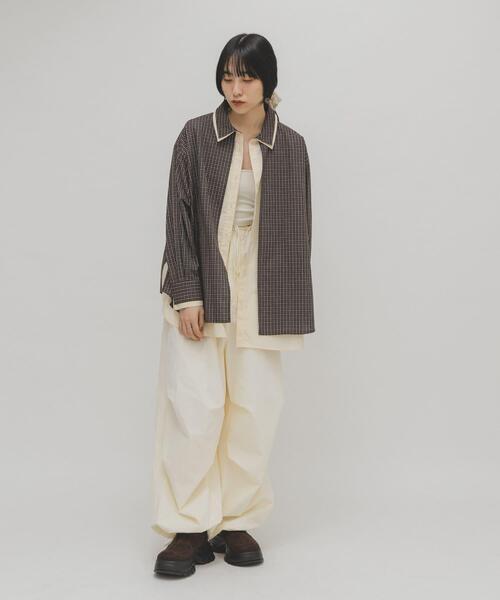 KBF（ケイビーエフ）の「2WAYワイドカーゴパンツ（その他パンツ・レディース・カーキ/アイボリー/ブラウン・ONE）」の6枚目の写真