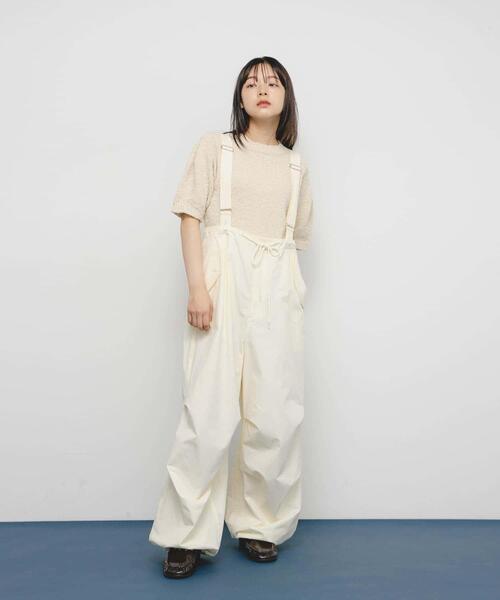 KBF（ケイビーエフ）の「2WAYワイドカーゴパンツ（その他パンツ・レディース・カーキ/アイボリー/ブラウン・ONE）」の8枚目の写真