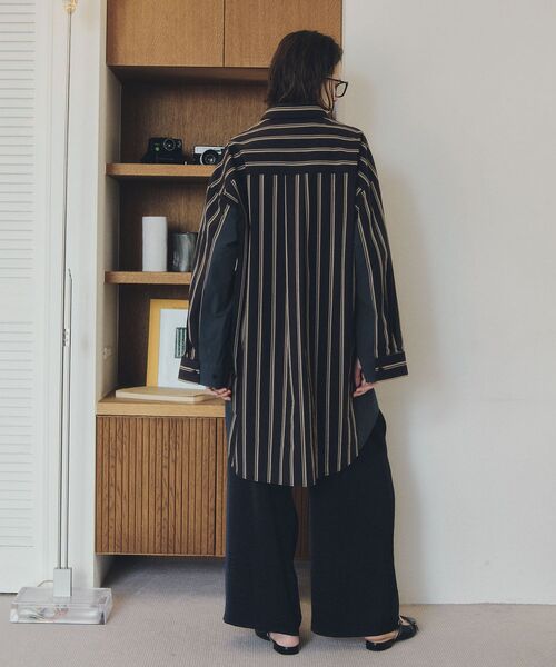 Editt by YECCA VECCA（エディットバイイェッカヴェッカ）の「ヴィンテージサテンイージーワイドパンツ（その他パンツ・レディース・ライトベージュ/キャメル/ネイビー・FREE）」の12枚目の写真