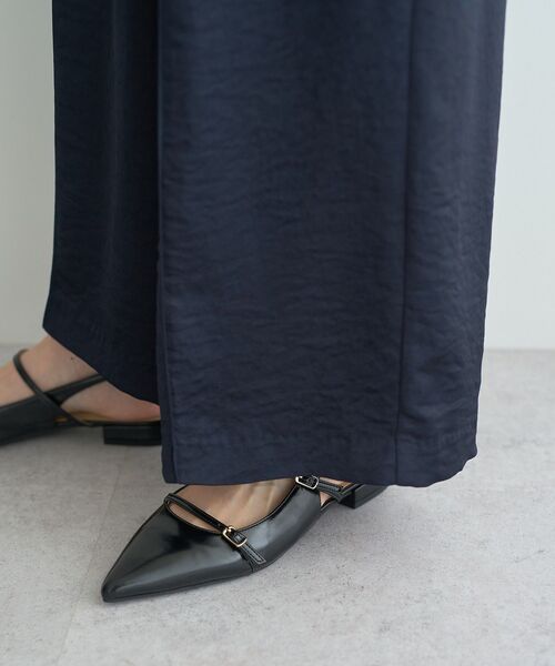 Editt by YECCA VECCA（エディットバイイェッカヴェッカ）の「ヴィンテージサテンイージーワイドパンツ（その他パンツ・レディース・ライトベージュ/キャメル/ネイビー・FREE）」の21枚目の写真