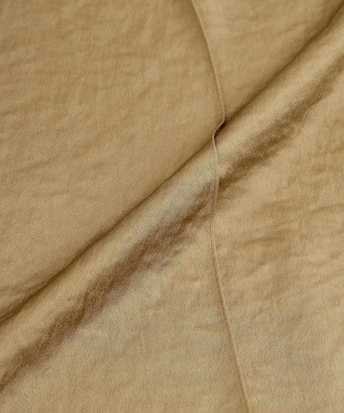 Editt by YECCA VECCA（エディットバイイェッカヴェッカ）の「ヴィンテージサテンイージーワイドパンツ（その他パンツ・レディース・ライトベージュ/キャメル/ネイビー・FREE）」の4枚目の写真