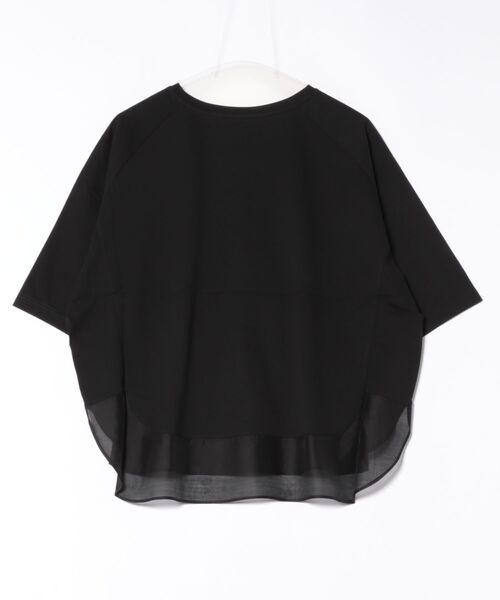 tシャツ 裾シアーラウンド７分袖カットソー レディース 裾シアーラウンド7分袖カットソー（Tシャツ/カットソー
