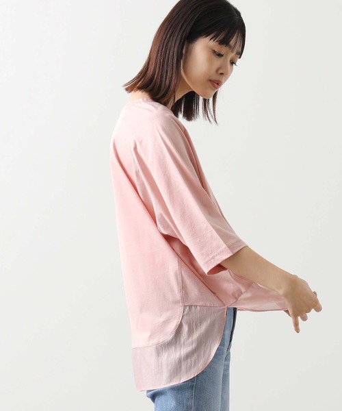 Gready Brilliant（グレディブリリアン）の「裾シアーラウンド７分袖カットソー（Tシャツ/カットソー・レディース・ブラック/ピンク/キャメル・FREE）」の17枚目の写真