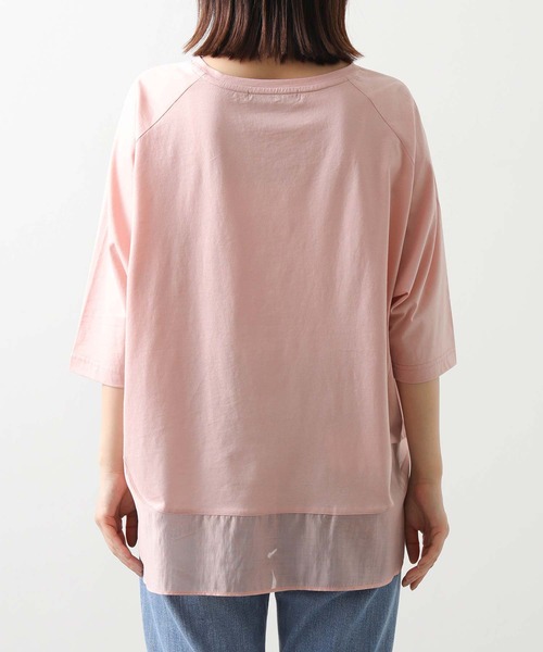 Gready Brilliant（グレディブリリアン）の「裾シアーラウンド７分袖カットソー（Tシャツ/カットソー・レディース・ブラック/ピンク/キャメル・FREE）」の21枚目の写真