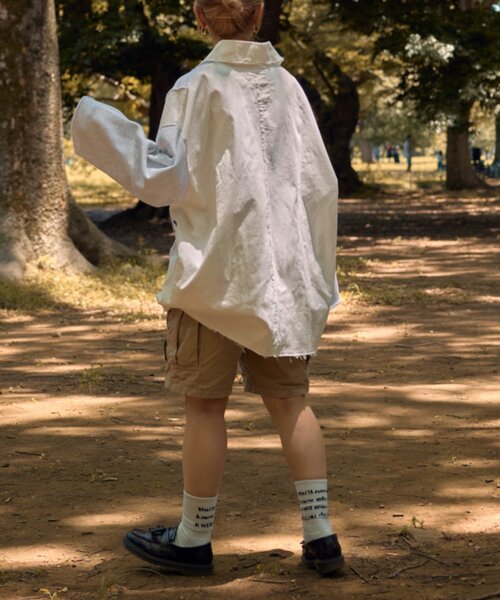 etsinta（エシンタ）の「etsintaリメイクハーフZIPスウェット（スウェット・レディース・ライトグレー・ONE SIZE）」の12枚目の写真