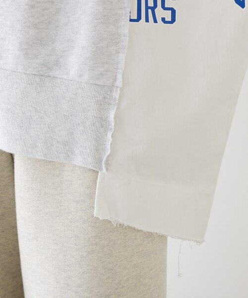 etsinta（エシンタ）の「etsintaリメイクハーフZIPスウェット（スウェット・レディース・ライトグレー・ONE SIZE）」の18枚目の写真