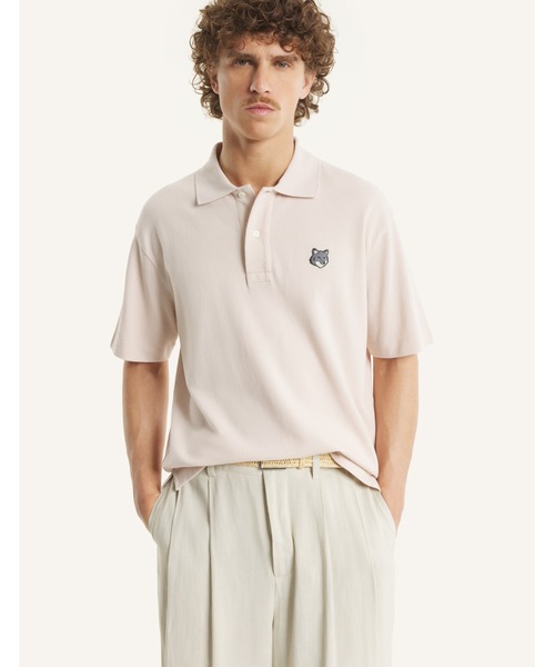 MAISON KITSUNÉ ポロシャツ M フォックスヘッド オーバーサイズ ポロ | Maison Kitsuné