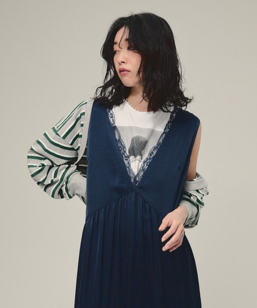 カーディガン 「eL」Border Bolero Cardigan/581140 レディース eL】Border Bolero Cardigan/581140（カーディガン/ボレロ）｜eL