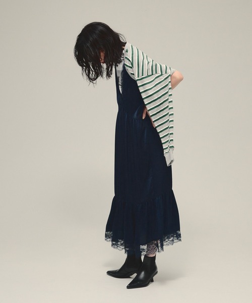 eL(エル)の「【eL】Border Bolero Cardigan/581140(カーディガン/ボレロ・レディース・グレー系その他/ブルー系その他/レッド・FREE)」の6枚目の写真