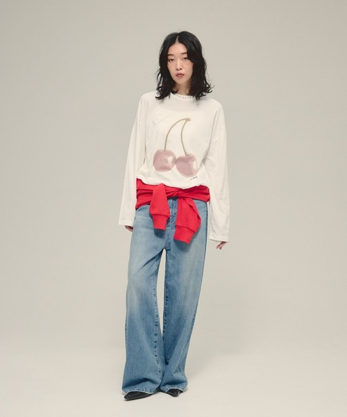 eL(エル)の「【eL】Border Bolero Cardigan/581140(カーディガン/ボレロ・レディース・グレー系その他/ブルー系その他/レッド・FREE)」の21枚目の写真