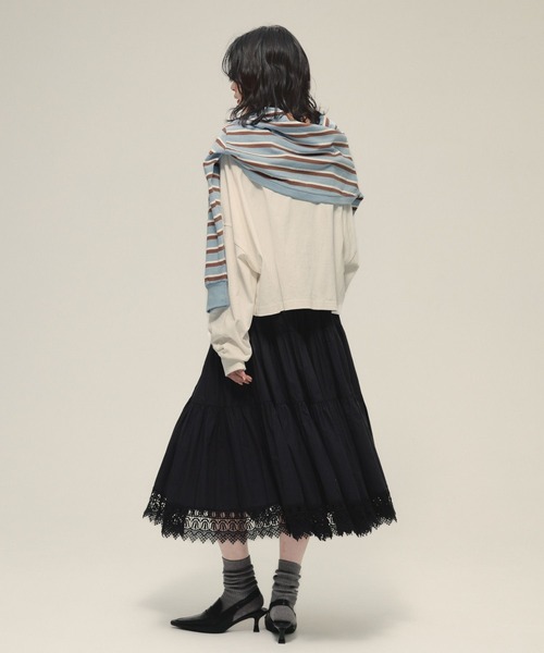 eL(エル)の「【eL】Border Bolero Cardigan/581140(カーディガン/ボレロ・レディース・グレー系その他/ブルー系その他/レッド・FREE)」の16枚目の写真