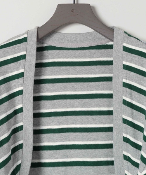 eL】Border Bolero Cardigan/581140（カーディガン/ボレロ）｜eL