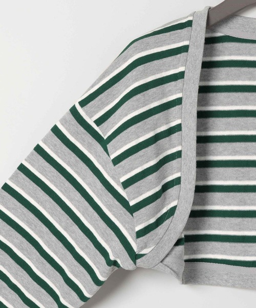 eL(エル)の「【eL】Border Bolero Cardigan/581140(カーディガン/ボレロ・レディース・グレー系その他/ブルー系その他/レッド・FREE)」の20枚目の写真