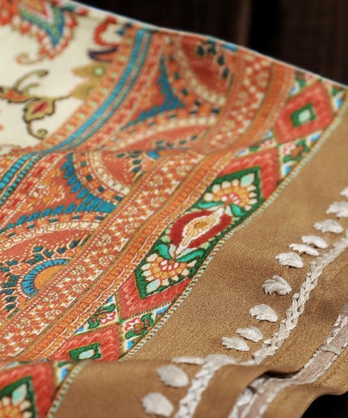 antiqua(アンティカ)の「エスニック柄 刺繍 カフタンワンピース(ワンピース・レディース・マルチ・ONESIZE)」の10枚目の写真