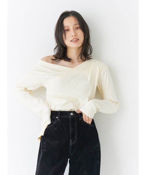 A&G エーアンドジー クロスデザイン ロンT デッドストック C379 A&G エーアンドジー クロスデザイン ロンT デッドストック C379