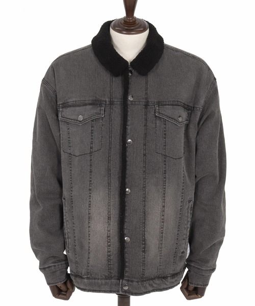 wjk reluxe(ダブルジェーケーリラックス)の「mj10962-used like boa denim jacket ボアデニムジャケット(WR25W-16)(デニムジャケット・メンズ・インディゴブルー/ライトインディゴブルー/ブラック系その他・L/M/S)」の9枚目の写真