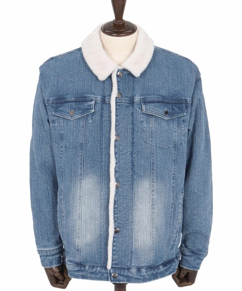 wjk reluxe(ダブルジェーケーリラックス)の「mj10962-used like boa denim jacket ボアデニムジャケット(WR25W-16)(デニムジャケット・メンズ・インディゴブルー/ライトインディゴブルー/ブラック系その他・L/M/S)」の10枚目の写真