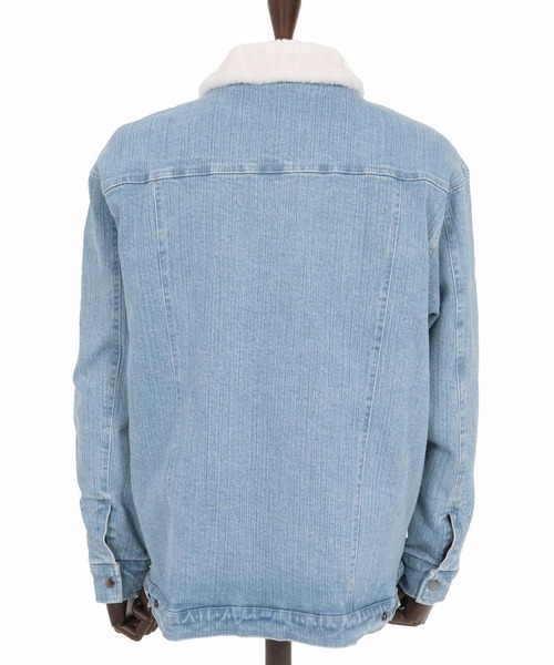 wjk reluxe(ダブルジェーケーリラックス)の「mj10962-used like boa denim jacket ボアデニムジャケット(WR25W-16)(デニムジャケット・メンズ・インディゴブルー/ライトインディゴブルー/ブラック系その他・L/M/S)」の12枚目の写真