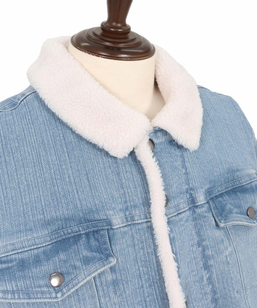 wjk reluxe(ダブルジェーケーリラックス)の「mj10962-used like boa denim jacket ボアデニムジャケット(WR25W-16)(デニムジャケット・メンズ・インディゴブルー/ライトインディゴブルー/ブラック系その他・L/M/S)」の13枚目の写真