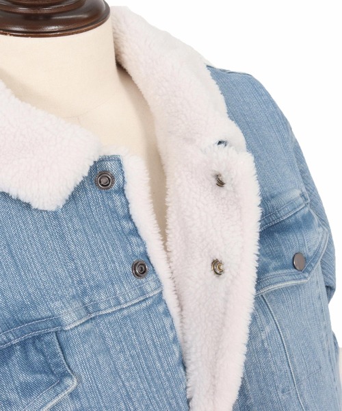 wjk reluxe(ダブルジェーケーリラックス)の「mj10962-used like boa denim jacket ボアデニムジャケット(WR25W-16)(デニムジャケット・メンズ・インディゴブルー/ライトインディゴブルー/ブラック系その他・L/M/S)」の14枚目の写真