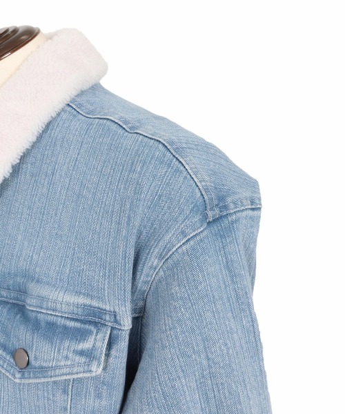 wjk reluxe(ダブルジェーケーリラックス)の「mj10962-used like boa denim jacket ボアデニムジャケット(WR25W-16)(デニムジャケット・メンズ・インディゴブルー/ライトインディゴブルー/ブラック系その他・L/M/S)」の15枚目の写真