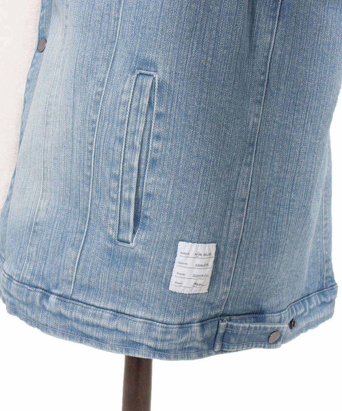 wjk reluxe(ダブルジェーケーリラックス)の「mj10962-used like boa denim jacket ボアデニムジャケット(WR25W-16)(デニムジャケット・メンズ・インディゴブルー/ライトインディゴブルー/ブラック系その他・L/M/S)」の17枚目の写真