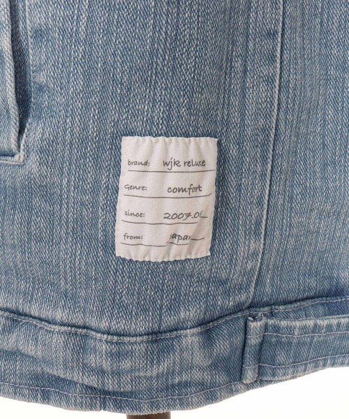 wjk reluxe(ダブルジェーケーリラックス)の「mj10962-used like boa denim jacket ボアデニムジャケット(WR25W-16)(デニムジャケット・メンズ・インディゴブルー/ライトインディゴブルー/ブラック系その他・L/M/S)」の18枚目の写真