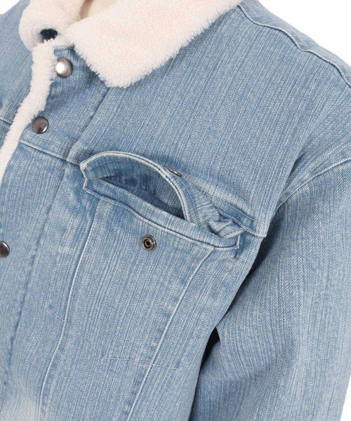 wjk reluxe(ダブルジェーケーリラックス)の「mj10962-used like boa denim jacket ボアデニムジャケット(WR25W-16)(デニムジャケット・メンズ・インディゴブルー/ライトインディゴブルー/ブラック系その他・L/M/S)」の19枚目の写真