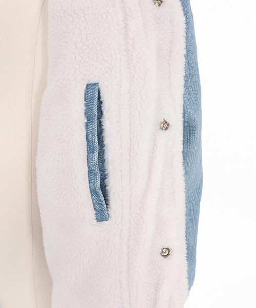 wjk reluxe(ダブルジェーケーリラックス)の「mj10962-used like boa denim jacket ボアデニムジャケット(WR25W-16)(デニムジャケット・メンズ・インディゴブルー/ライトインディゴブルー/ブラック系その他・L/M/S)」の20枚目の写真
