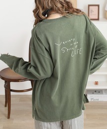 「LSL」バックプリント オーバーロンT