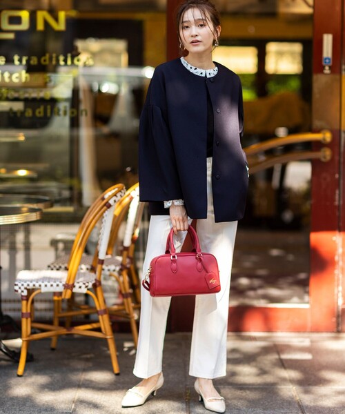 ANY SIS（エニィスィス）の「レース襟 ニット（ニット/セーター・レディース・ブラック系/ネイビー系・MEDIUM）」の4枚目の写真