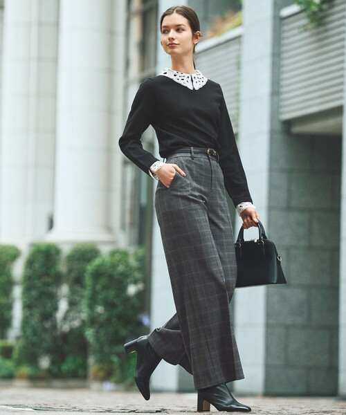 ANY SIS（エニィスィス）の「レース襟 ニット（ニット/セーター・レディース・ブラック系/ネイビー系・MEDIUM）」の5枚目の写真