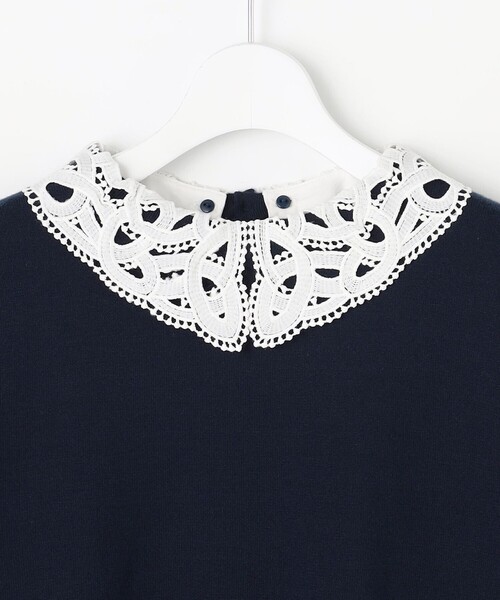 ANY SIS（エニィスィス）の「レース襟 ニット（ニット/セーター・レディース・ブラック系/ネイビー系・MEDIUM）」の10枚目の写真