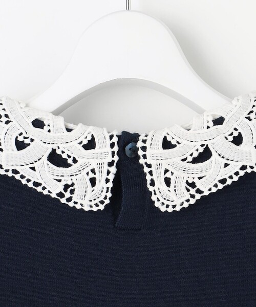 ANY SIS（エニィスィス）の「レース襟 ニット（ニット/セーター・レディース・ブラック系/ネイビー系・MEDIUM）」の11枚目の写真