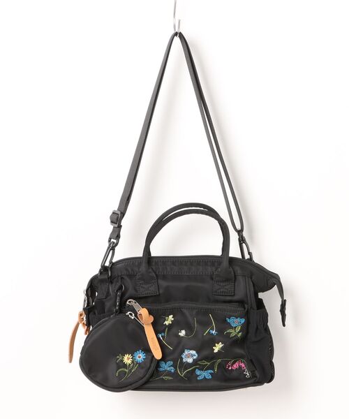 セール】「glanta」フラワーバンケット刺繍ミニボストンショルダー