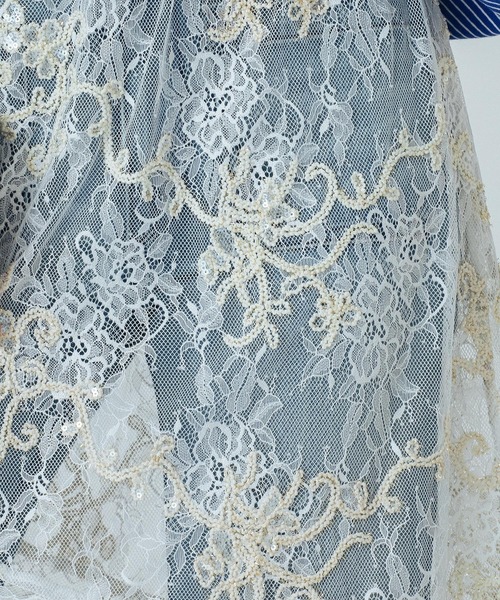 ROSE BUD(ローズバッド)の「(CREOLME)EMBROIDERY SHEER SKIRT(スカート・レディース・ホワイト・ONE SIZE)」の13枚目の写真