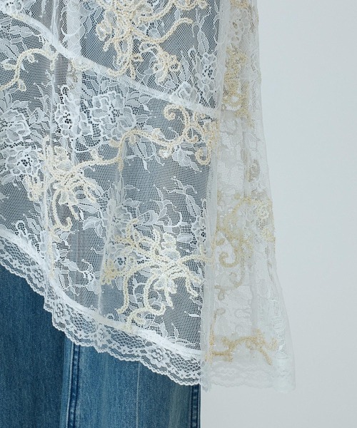 ROSE BUD(ローズバッド)の「(CREOLME)EMBROIDERY SHEER SKIRT(スカート・レディース・ホワイト・ONE SIZE)」の14枚目の写真