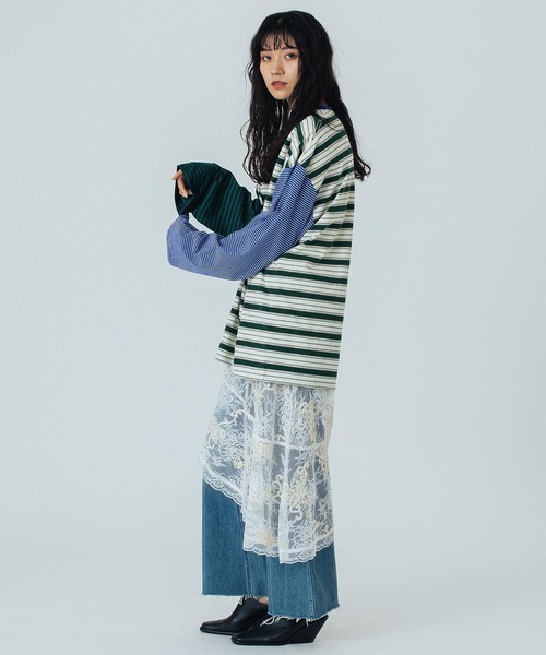 ROSE BUD(ローズバッド)の「(CREOLME)EMBROIDERY SHEER SKIRT(スカート・レディース・ホワイト・ONE SIZE)」の18枚目の写真