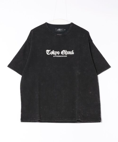 Revo.（レボ）の「『東京喰種 トーキョーグール』×『P.N UNDERGROUND ピー エヌ アンダーグラウンド』コラボ / バックプリント ダメージ加工 Tシャツ（Tシャツ/カットソー・レディース・ホワイト/ブラック/グレー系・M/L/44/46）」の4枚目の写真