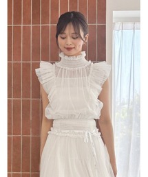 Chacott | 【Chacott】チュールブラウス(シャツ/ブラウス)