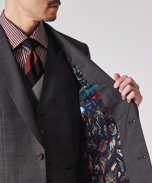 コントラストチェック 2ボタン スーツ / 253002 1439S（スーツセット