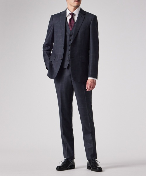 コントラストチェック 2ボタン スーツ / 253002 1439S（スーツ